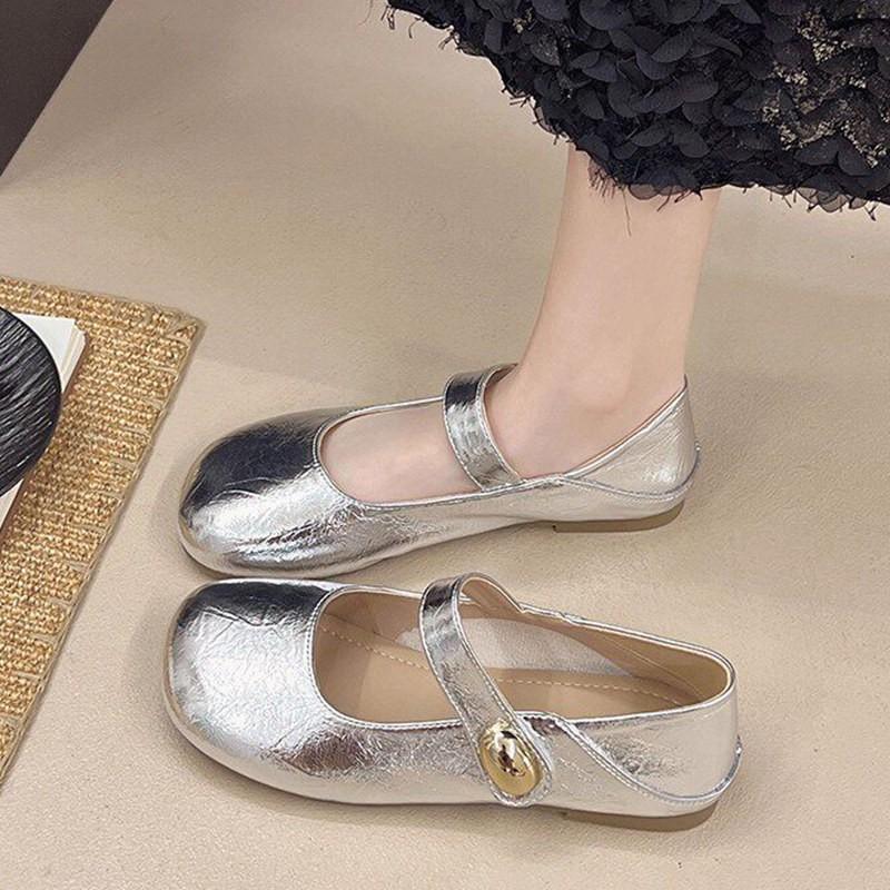 Jugendliche Schuhe Mädchen Mary Jane Schuhe Kinder Weiche Sohle Prinzessinnen-Stil PU-Leder zum Hineinschlüpfen Schule Herbst