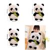 Cute Panda Plush Toy Stuffed Animal Doll Bamboo Shoot Flower Bear Gift For Girls And Kids