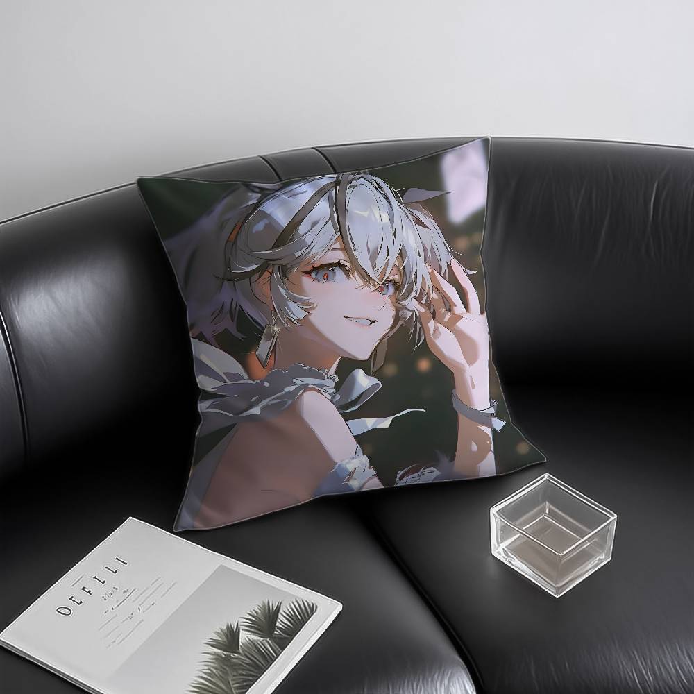 

Wuthering Waves Pillow Case Anti-dustmite Invisible Zipper Sofa Bed 12x12Inch