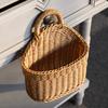 Versatile Hanging Storage Organizers Basket Sturdy PP Weave Wall Mounted Accessory for Home Decoration and Office Use