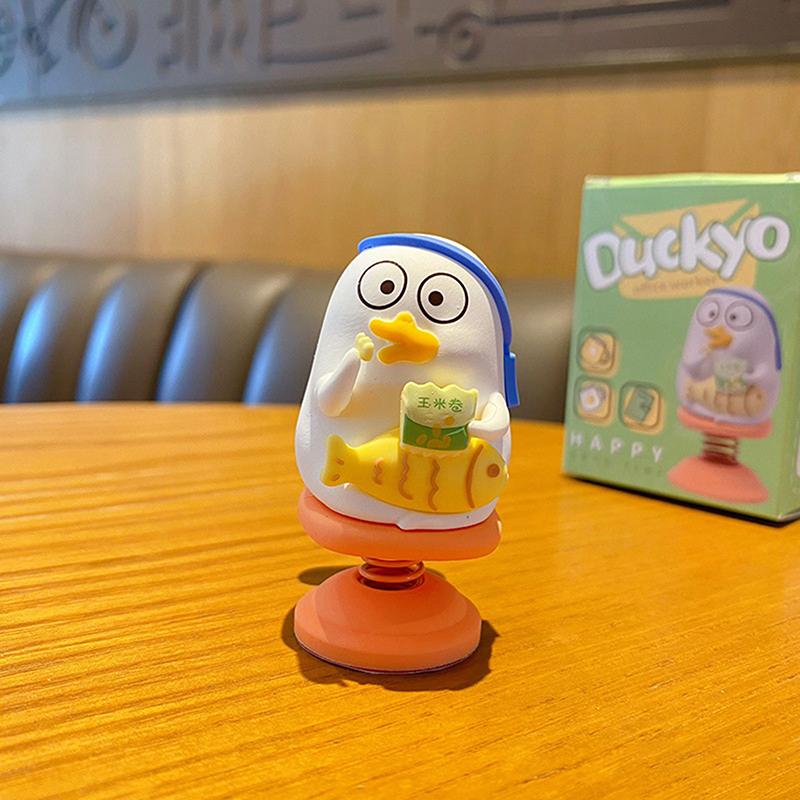 Funny Little Liu Duck Shaking Car Ornaments Statue Cartoon Little Liu Duck Car Decoration Cute Collection Car Bobblehead Figure