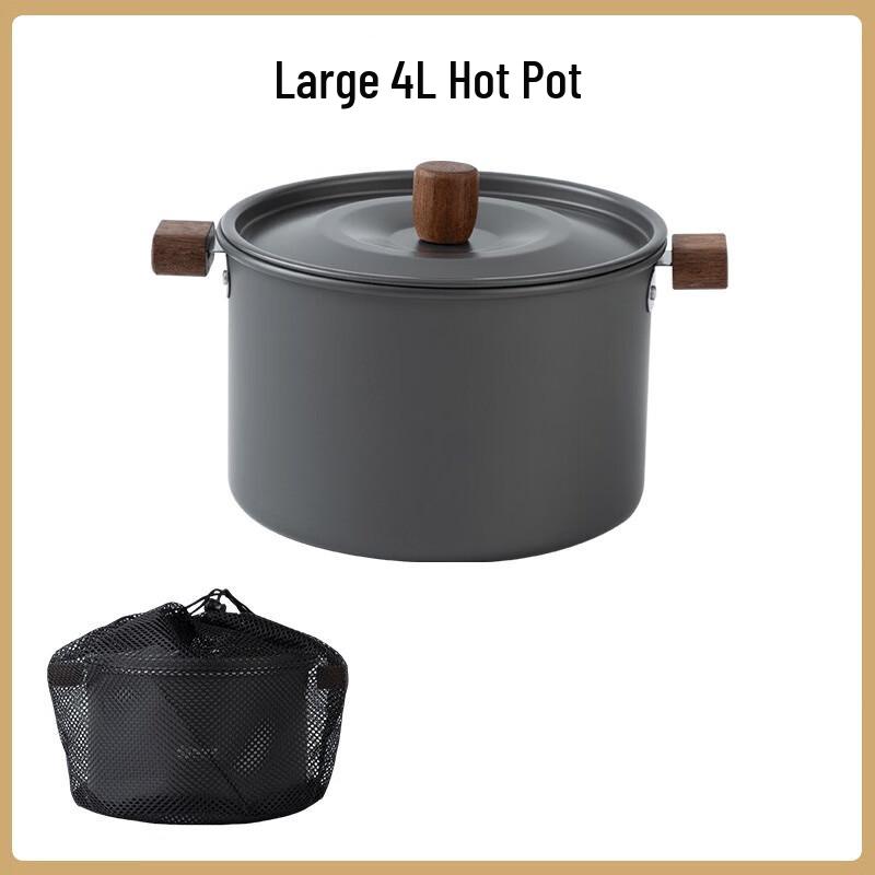 Outdoor Camping Nine-Grid Hotpot Large 4L