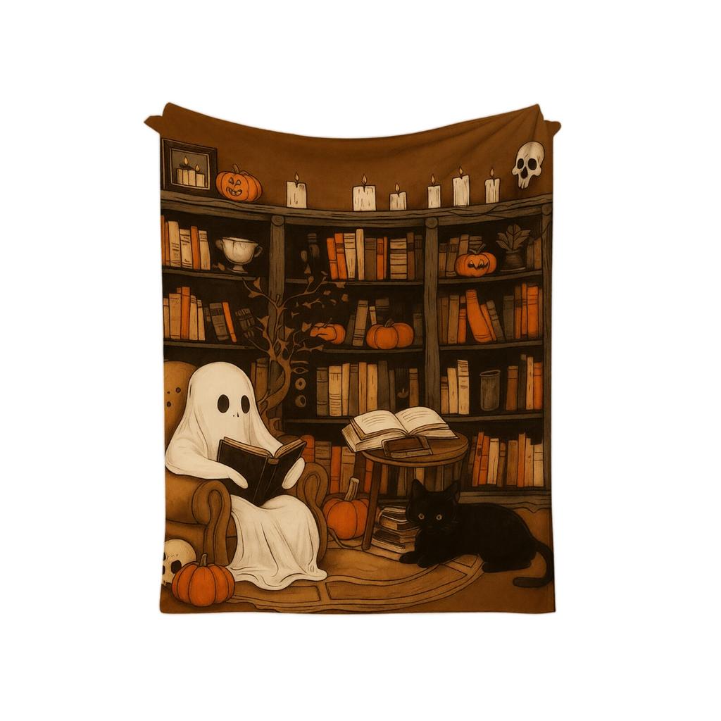 Flannel Blanket 70 Cm Halloween Printed Cozy Soft Throw for Couch Bed