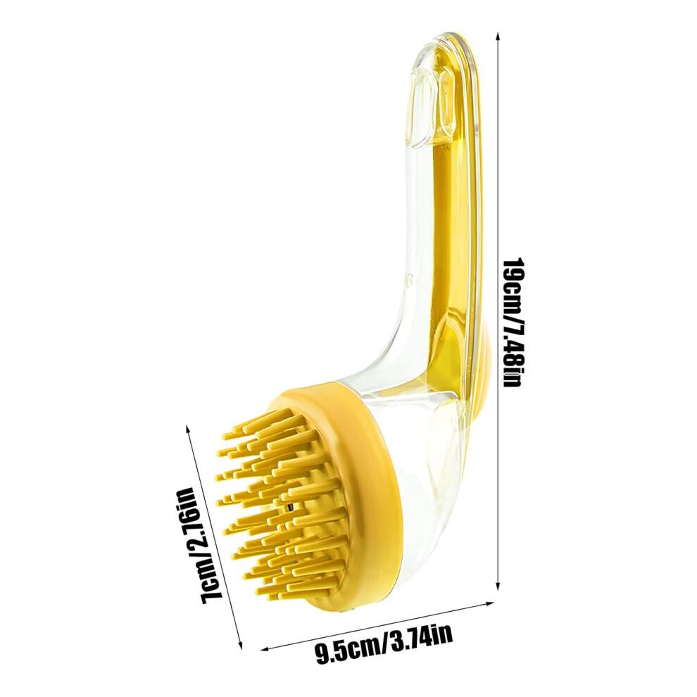 Dog Washing Brush - Pet Bath Scrubber for Small Dogs and Cats Reusable Grooming Tool for Short and Long Hair