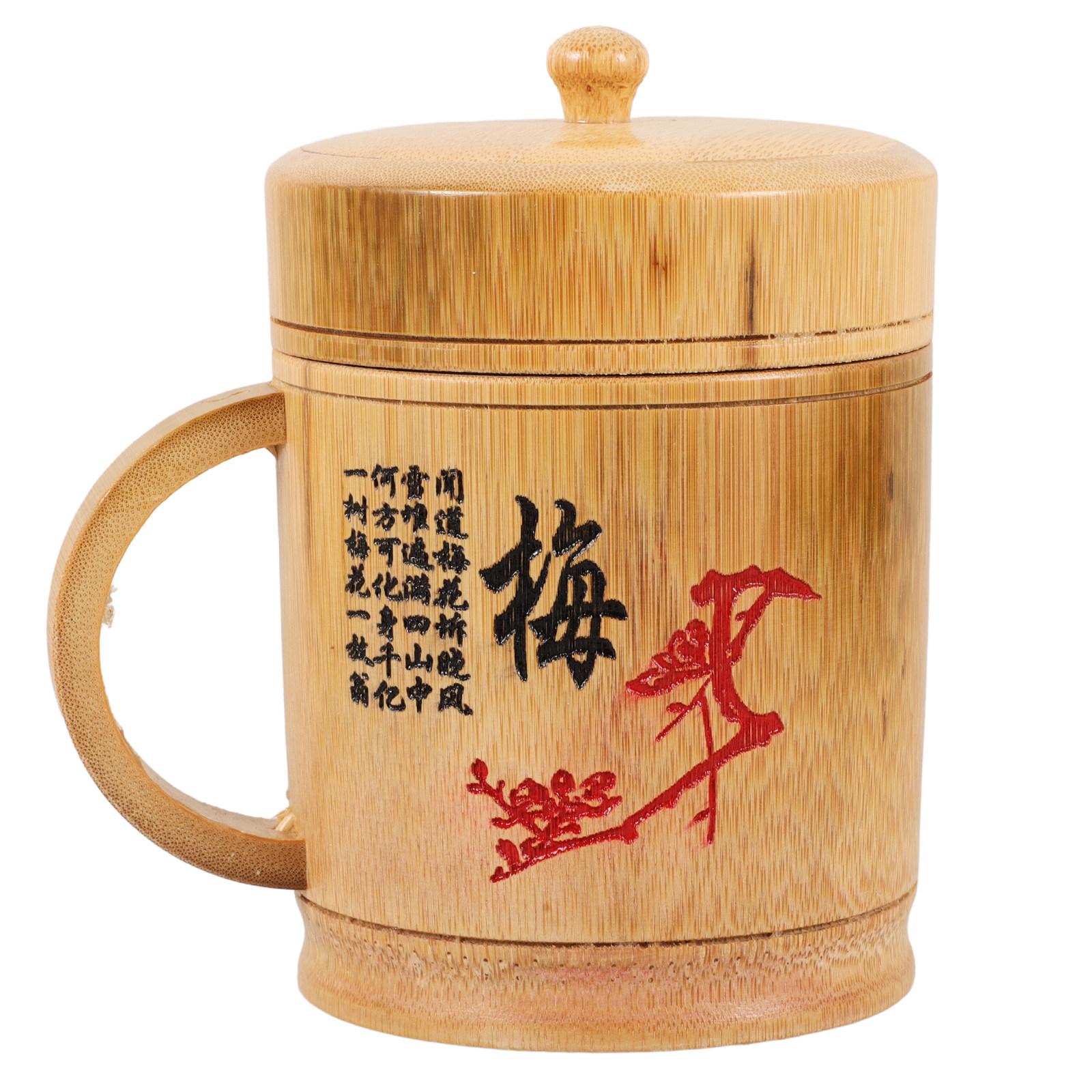 Bamboo Water Mug Lightweight Portable Cup for Tea Coffee Outdoor Camping Hiking Home Office Use Bamboo Mug Cup other