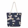 Koala print thick rope single-shoulder beach bag 7265