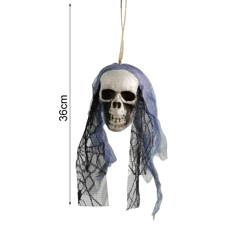 Halloween Hängender Schädelkopf Geist Spukhaus Flucht Horror Requisiten Ornament Halloween Party Dekorationen Für Home Terror Scary