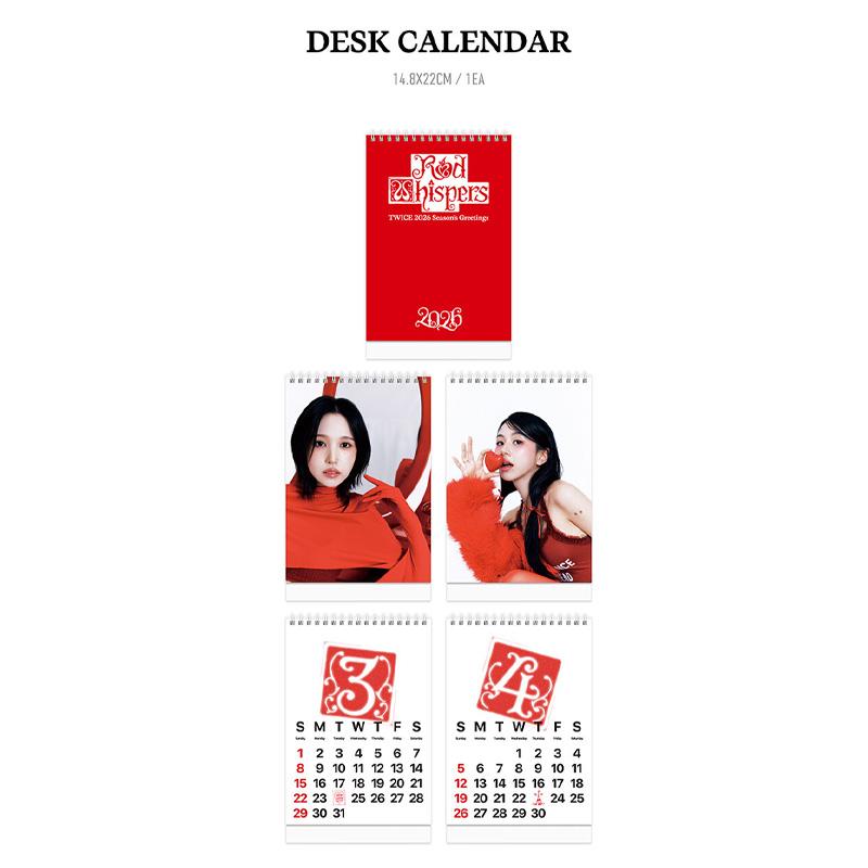 [PRE ORDER] TWICE – 2026 Season’s Greetings [RED WHISPERS]