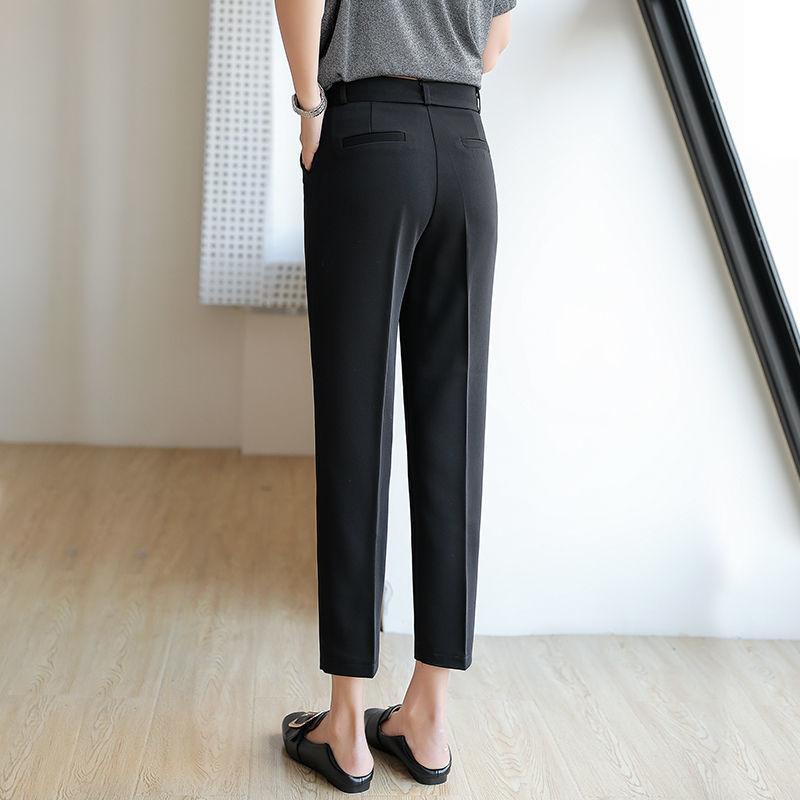Loose and Comfortable Straight-Leg Nine-point Casual Pants for Spring