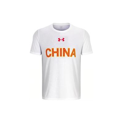 Letter Print Casual Round Neck Pullover Short Sleeve Regular T-Shirt Men Tops White 1382827-100