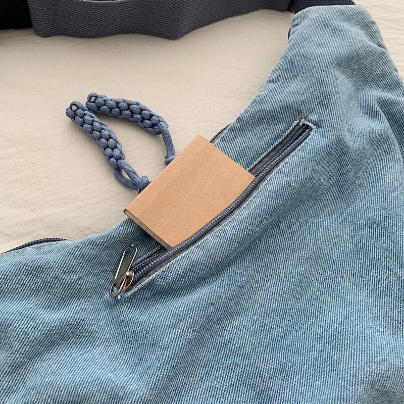 Light Denim Small Bag Women's Shoulder Crossbody Bag Commuter Dumpling Bag
