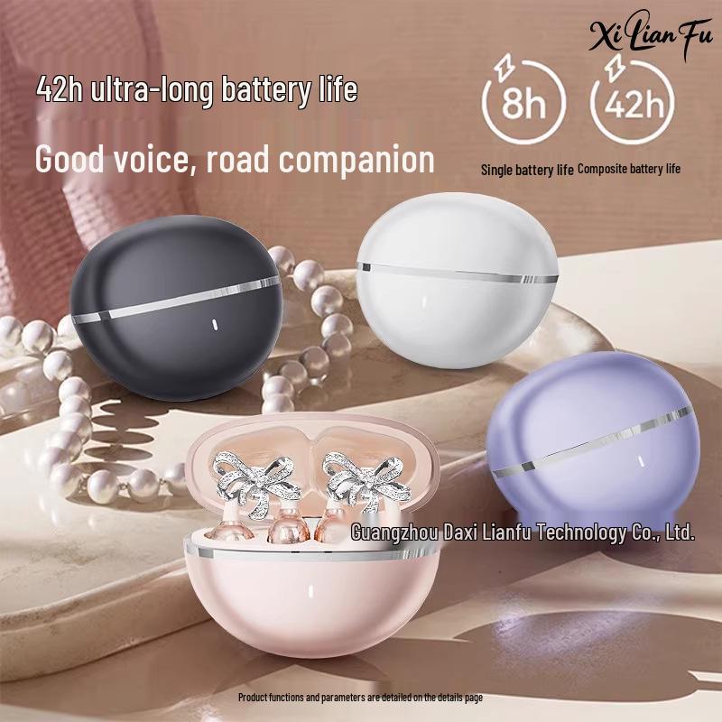 Hoop Ear Clip Bluetooth Earphones with AI Smart Features and Long Battery Life
