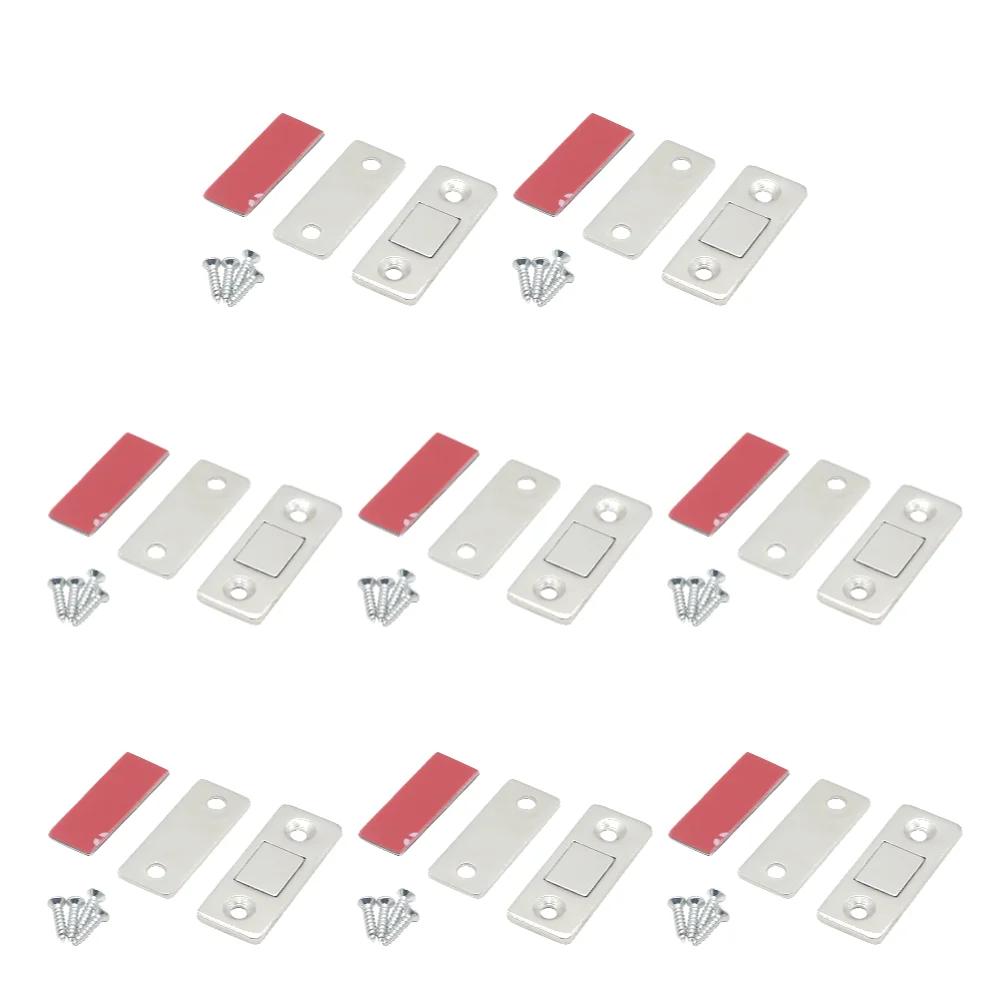 1-50Sets Cabinet Magnetic Catch Ultra Thin Adhesive Drawer Latch Magnetic Closers for Bedroom Kitchen Closet Door Closing Catch