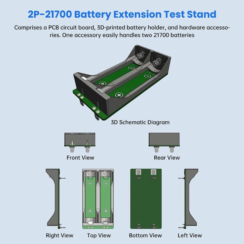 18650 21700 Type C 4Channel Battery Capacity Tester LCD Display Lithium Digital Battery Detection Device