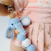 Crochet Animal Pacifier Clips Baby Teether Toys Straps Baby Pacifier Chain Pacifier Holder Clips