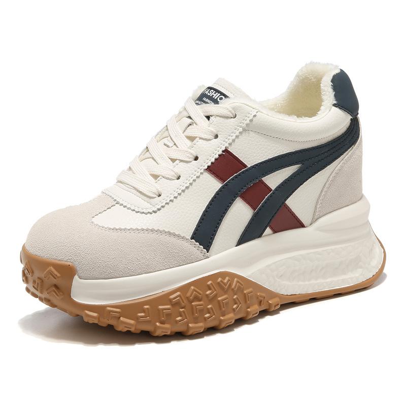 Fleece Warm Thick Sole Inner Height Increase Dad Shoes Women's 2026 Winter Casual Forrest Gump Shoes Sports Shoes