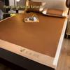 Summer Double-Sided Foldable Rattan and Ice Silk Cooling Mat