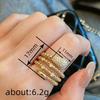 Spiral metal plating bead ring women, serpentine hovering design niche jewelry Douyin