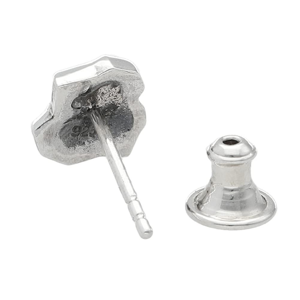 WOLFMAN B.R.S. Wolfman B.R.S. Silver 925 Wolf Foot Stud Earring (Single Earring) Wolf Paw Print Men's