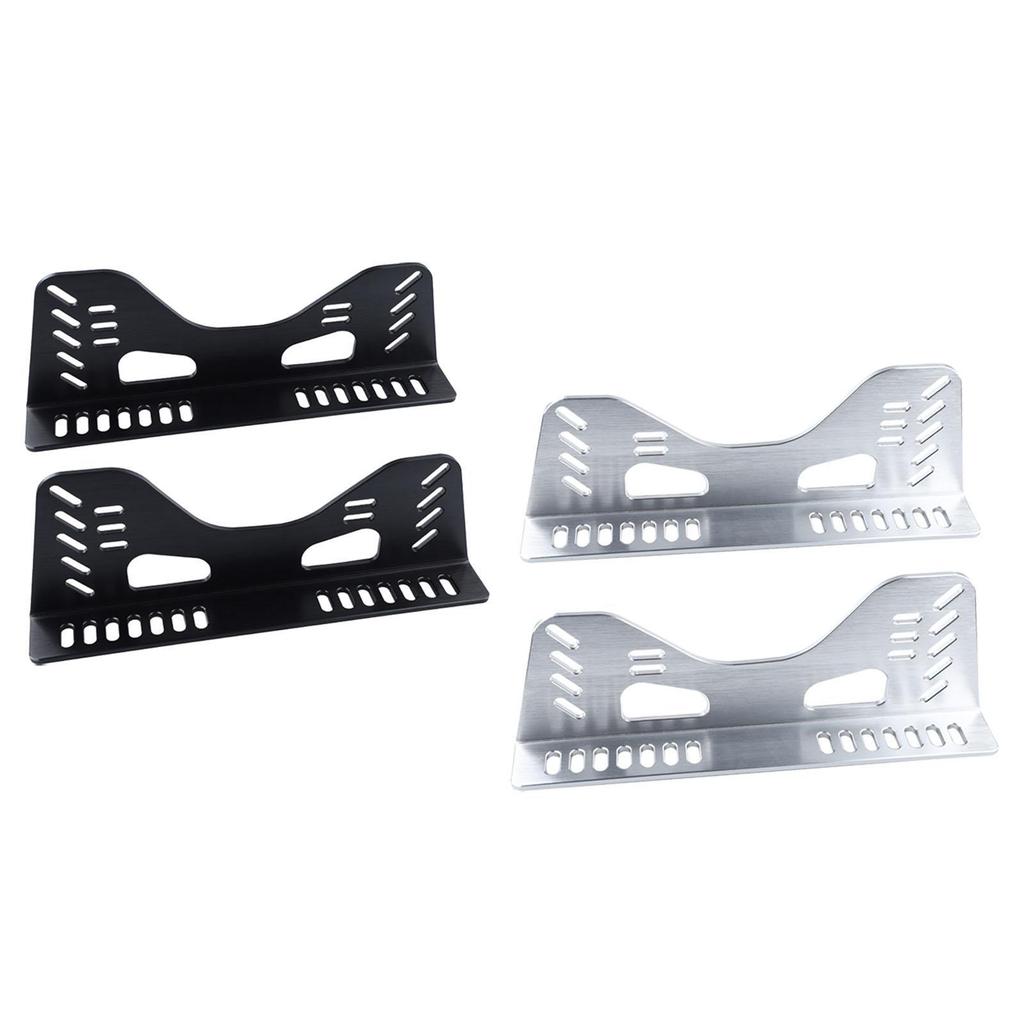 2 Pieces Race Seat Side Mount Brackets Easy to Install Heavy Duty Sturdy Aluminum Alloy Side Mounting Bracket Repair Parts