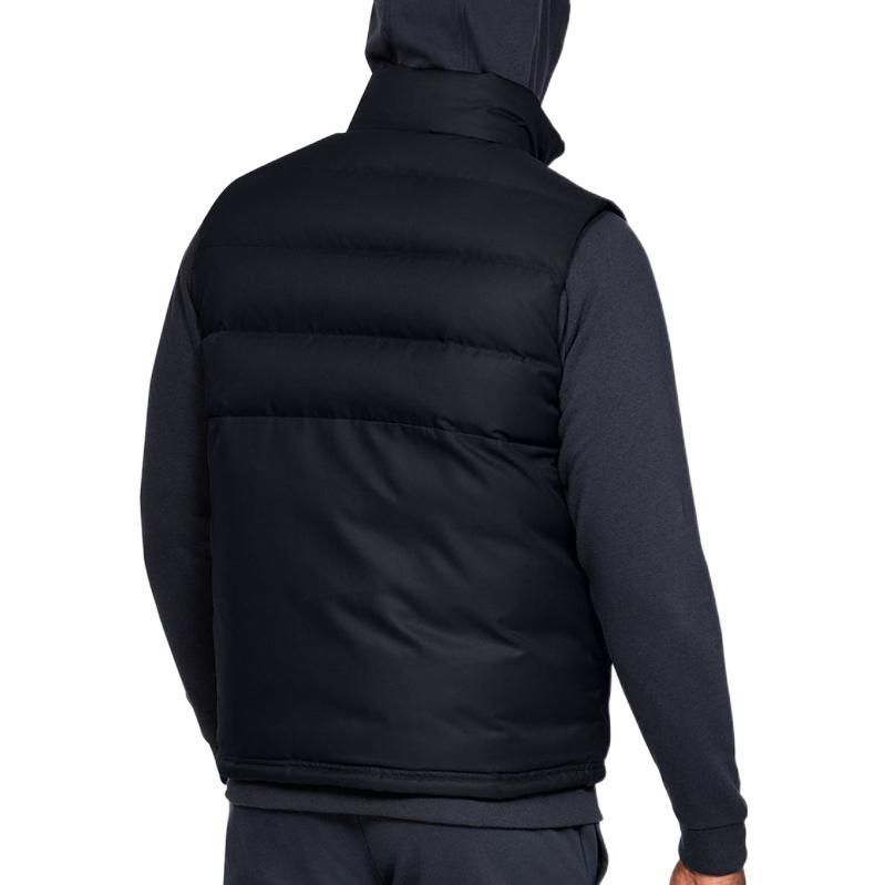 Under Armour Daunenwesten Herren Schwarz Stehkragen Moderat (Unisex) Daunenwesten 1342703 001