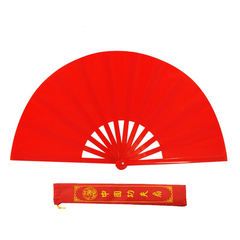 

Двусторонний веер Кунг-фу Высококачественный Веер для выступлений в китайском стиле Тай-чи Веер-кольцо Пластиковые ребра Веер для квадратных танцев Складной ручной веер