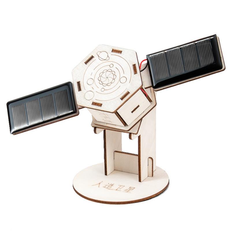 Science Experiment Solar Satellite Kit With Diy Electrical Components For Kids Education