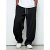 Mens Color Solid Seasons Four Drawstring Casual Pants Loose Wide Leg Pocket Sports Pants Suitable For Outdoor Vacation Commuting Comfortable