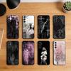 Gothic Coquette Cyber Sigilism Phone Case For Samsung S26,S25,S24,S23,S22,S21,Ultra,Plus,FE Black Soft Cover