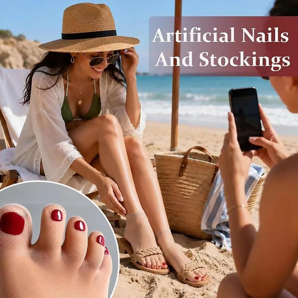 Transparent Sheer Ankle Socks Toe Separated Toe Tights New Pedicure Socks