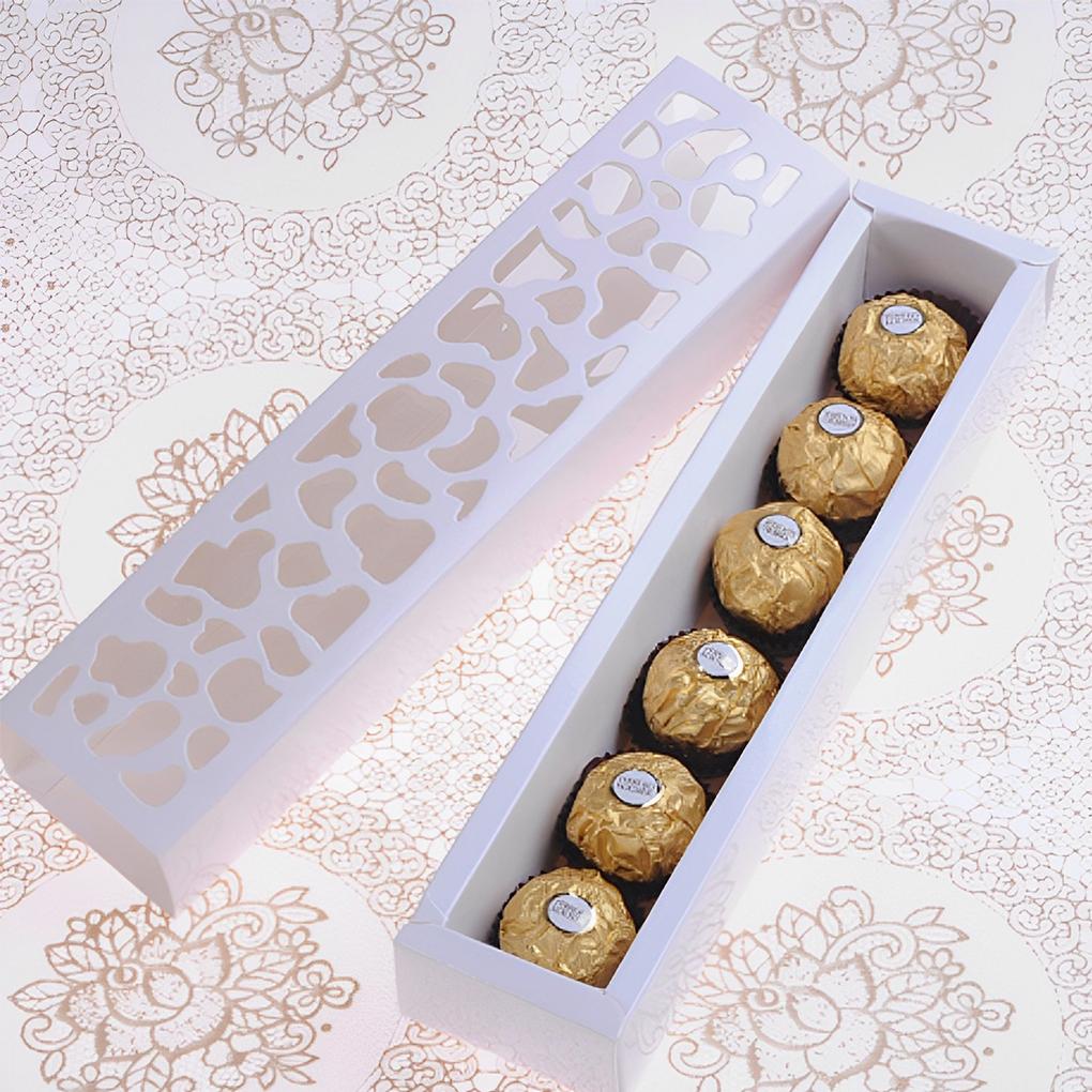 10pcs Bin Long Classic Boxes Chocolate Biscuits Candy Case Organization Gathering Christmas Halloween Thanksgiving Gift