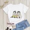 Kawaii Penguin Cookies Tshirts Cartoon Unisexs Tshirt Graphic Tshirts Ladies Youth Short Sleeve Cute Tshirts Female