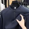Men's 2025 Half-Zip Hoodie: New Autumn/Winter Long Sleeve Stand Collar Casual Shirt