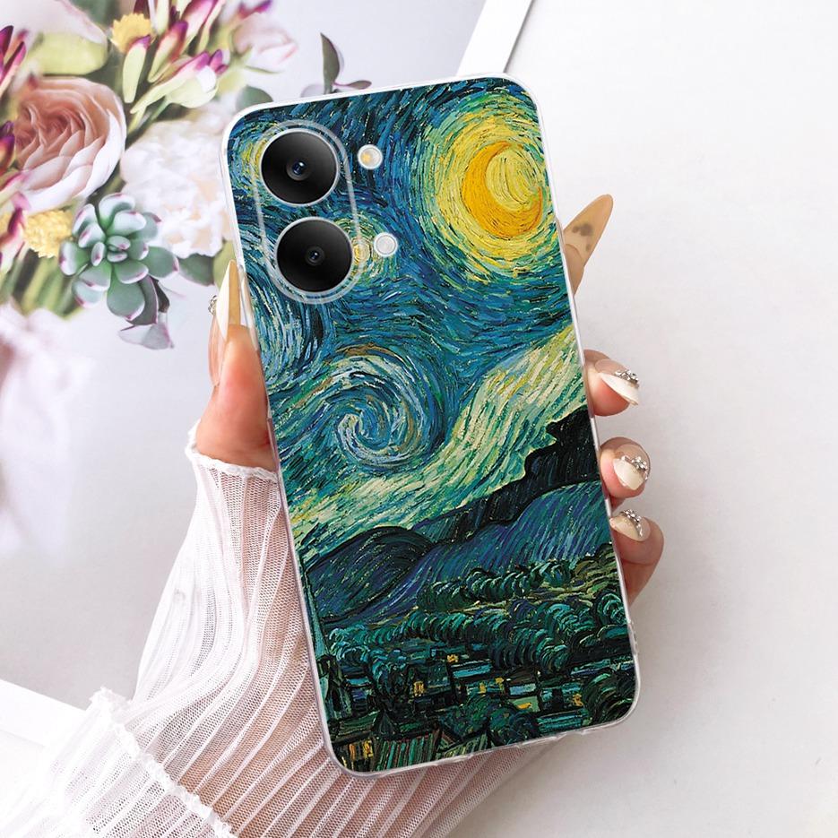 For Xiaomi Redmi Turbo 5 Max Case Cute Cat Flowers Painted Cover Soft Slim Phone Case For Xiaomi Redmi Turbo 5 Turbo5 Max Fundas