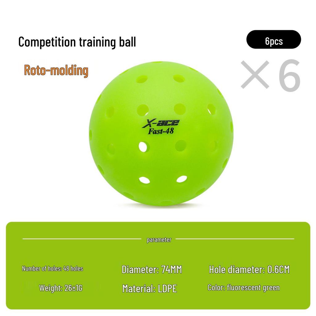 48-Hole Professional Outdoor Pickleball Court Ball for Competition & Training