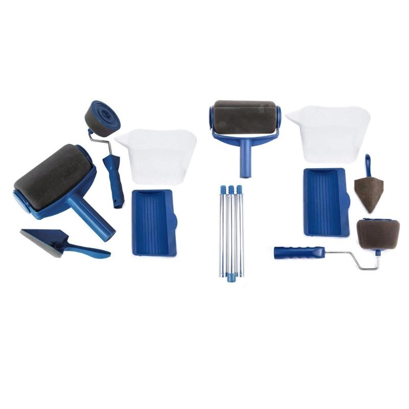 Paint Runners Household Paint Roller Brush Set Drum-type Continuously Paint Without Dipping & Dripping
