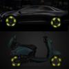 20Pcs Auto Motorcycle Bicycle Car Wheel Hub Reflective Sticker Luminous Stripes Tire Rim Reflective Sticker Night Safety Tape