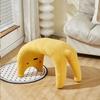 Armless Dressing Chair Plush Shoe Changing Stool Cream Style Makeup Stool  Makeup Room