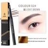 Water Lotus 3D Double-Ended Eyebrow Pencil: Waterproof, Sweatproof, Ultra-Fine, Natural, Smudge-Proof Makeup.