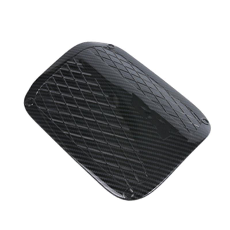ABS Carbon Fiber Fuel Tank Cover Door Gas Filler Cover Replacement for Toyota Camry 2018