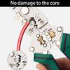 Multifunctional Folding Wire Stripper & Cutter Cable Stripping Tool Plastic & Metal for Electricians & DIY Enthusiasts