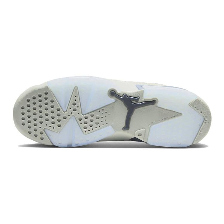 Air Jordan 6 Retro GS Georgetown Kinder-Sneakers Grau Magnet College-Navy 384665-012