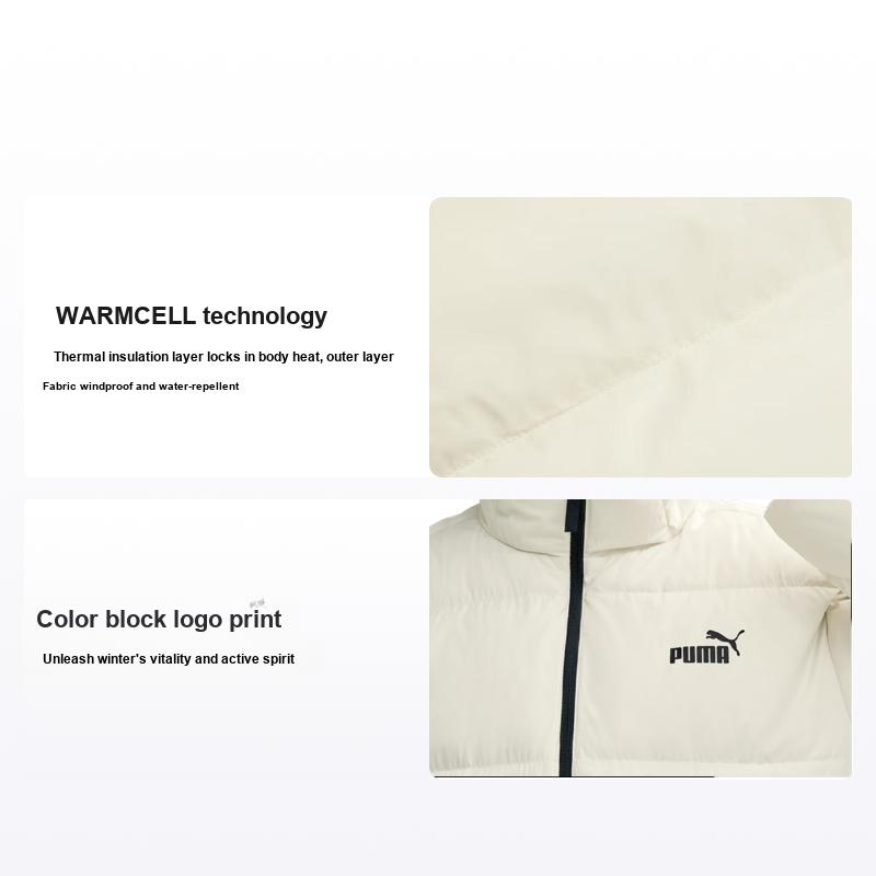 Puma Warm Windproof Water-Resistant Hooded Duck Down Jacket Unisex Jackets 692911-87
