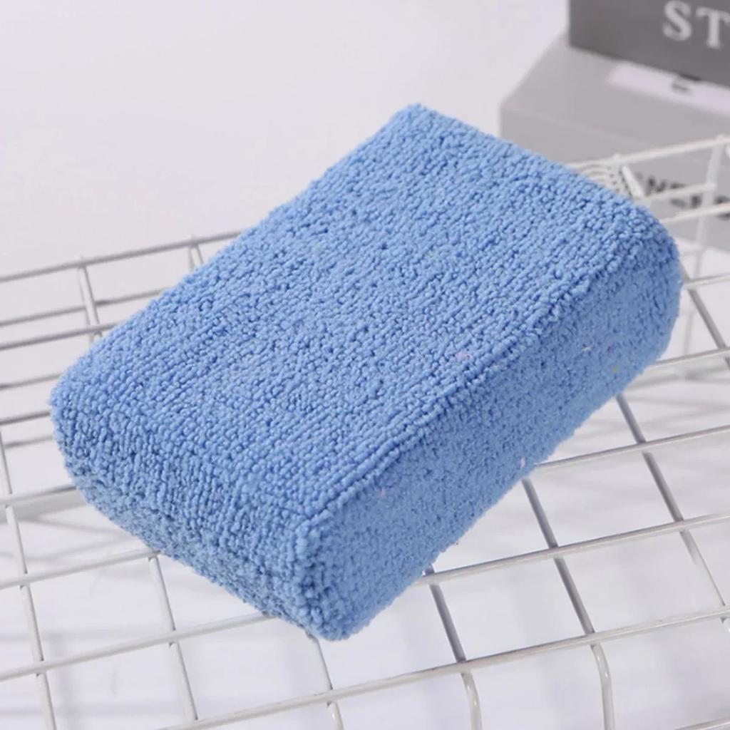 Microfiber Waxing and Polishing Sponge Rectangular Sponge Cleaning Block Car Beauty Maintenance Tools  Detailing  Cloths Brushes