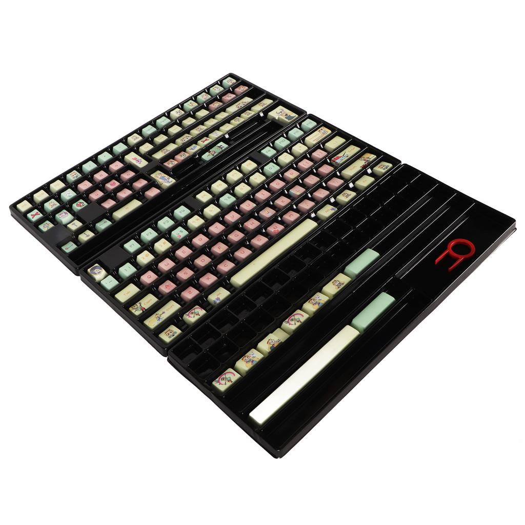 PBT Keycaps Set Dye Sublimation 146 Keys MDA Profile ANSI ISO Keycaps Set with Key Puller for