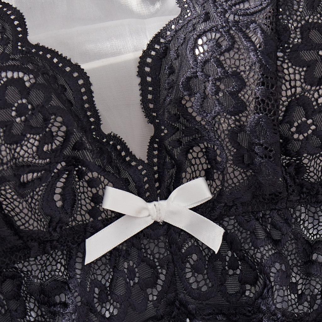European and American New Sexy Lace Black Polka Dot Suspender Skirt, Pure Lust, Hot Perspective Temptation