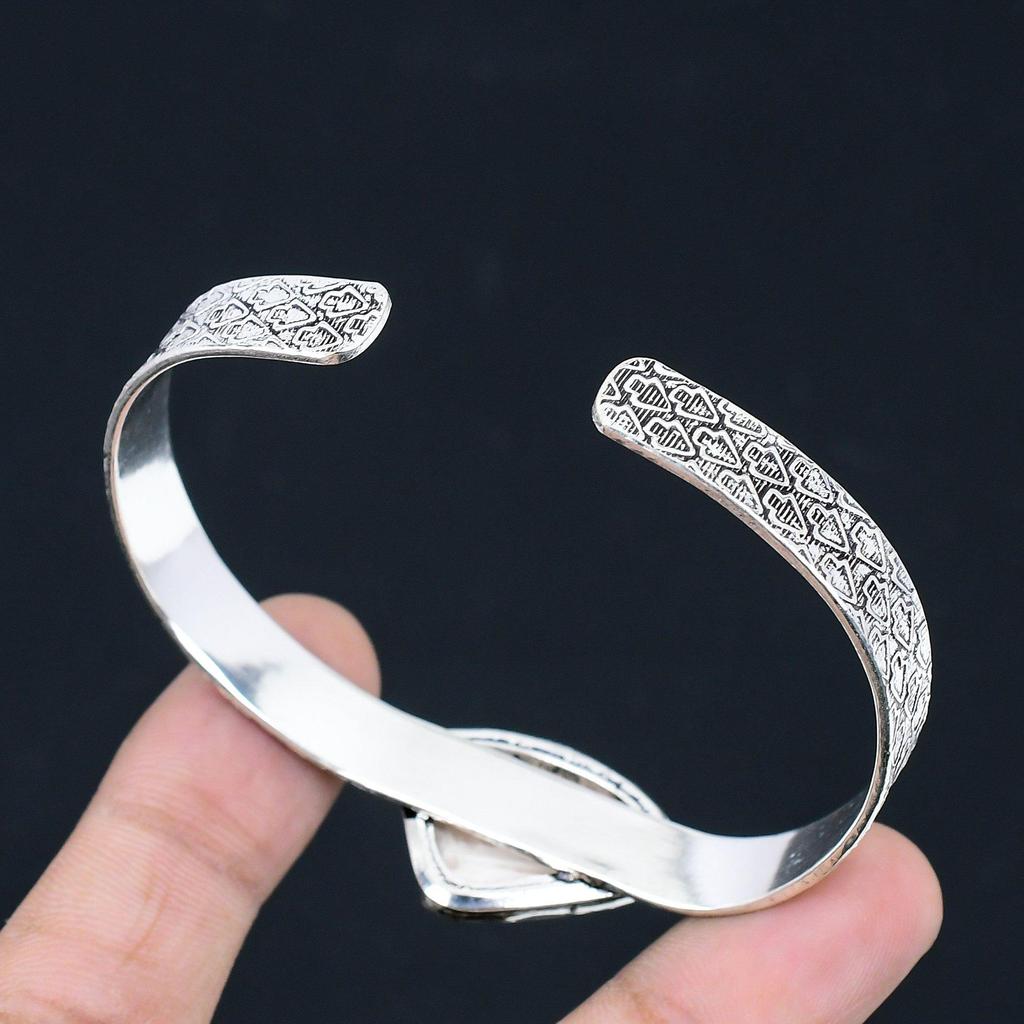 Daughters Day Deal Sterling Silver Trillion Scolecite Gemstone Bangle Jewelry