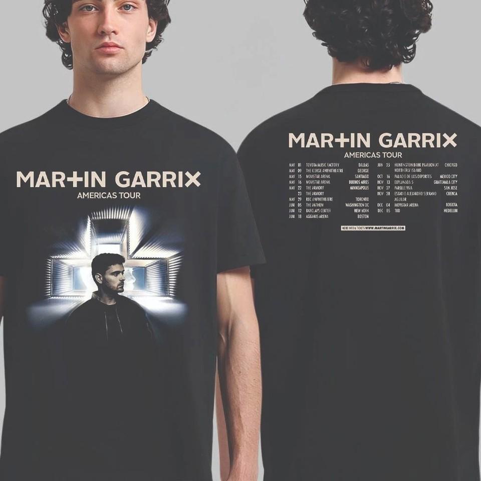 Martin Garrix Americas Tour 2026 City Dates Two Sided T-Shirt Unisex T-Shirt L