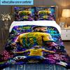 Set Biancheria da Letto 3 Pezzi Dream Big Play Neymar, Ideale per 1 Copripiumino e 2 Federe Perfetto per Regalo di Natale, Ideale per Camera da Letto, Dormitorio