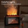 Fireplace Flame Essential Oil Diffuser 7 Colors Cool Mist Humidifier with Auto Shut-Off 150ml for Home Bedroom Office Yoga